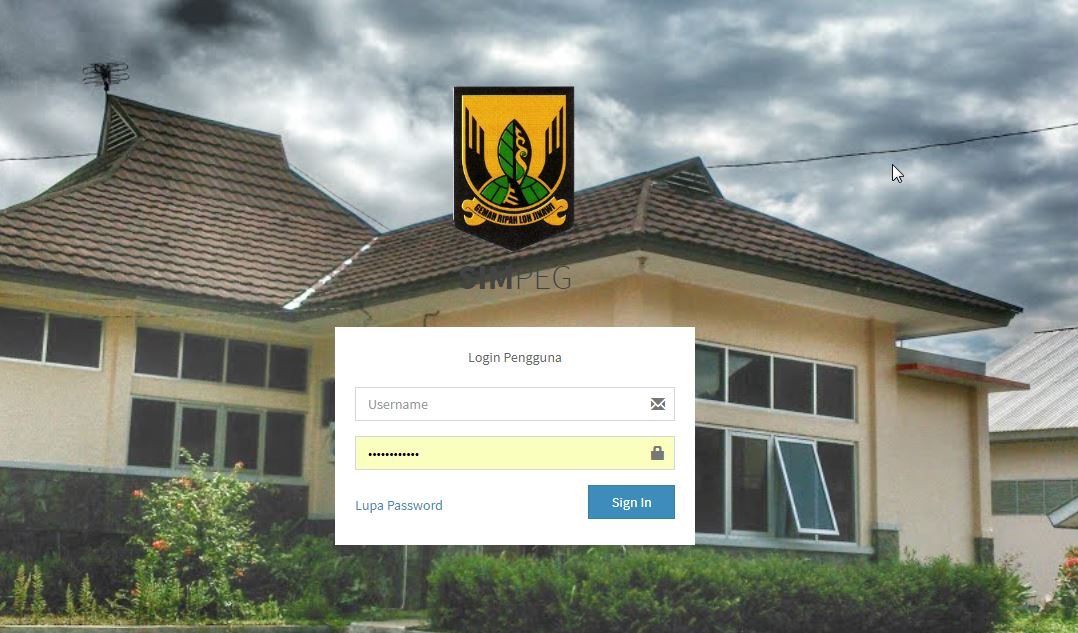 LOGIN SIMPEG KAB.SUKABUMI